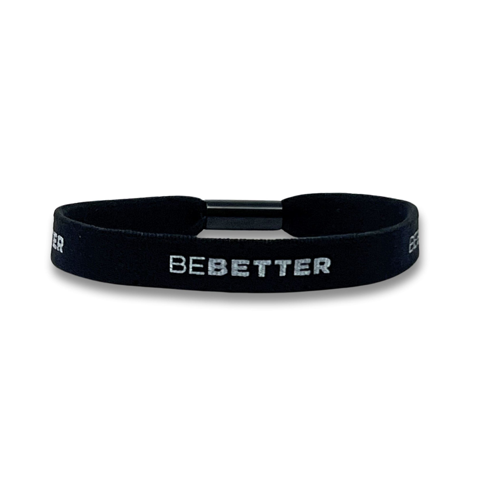"BE BETTER" Stretch Bracelet - Black- quickbuy