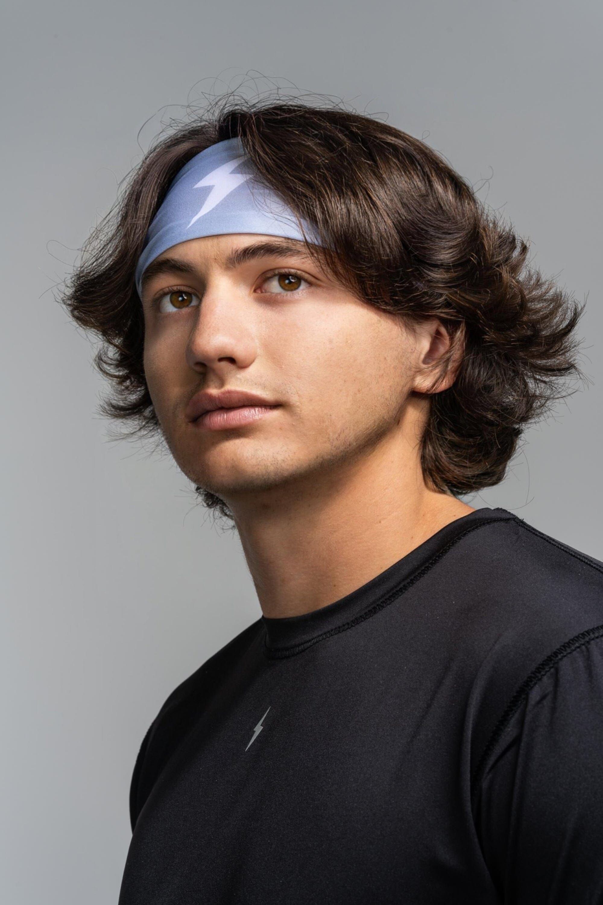 Performance Wide Headband - Grey- quickbuy
