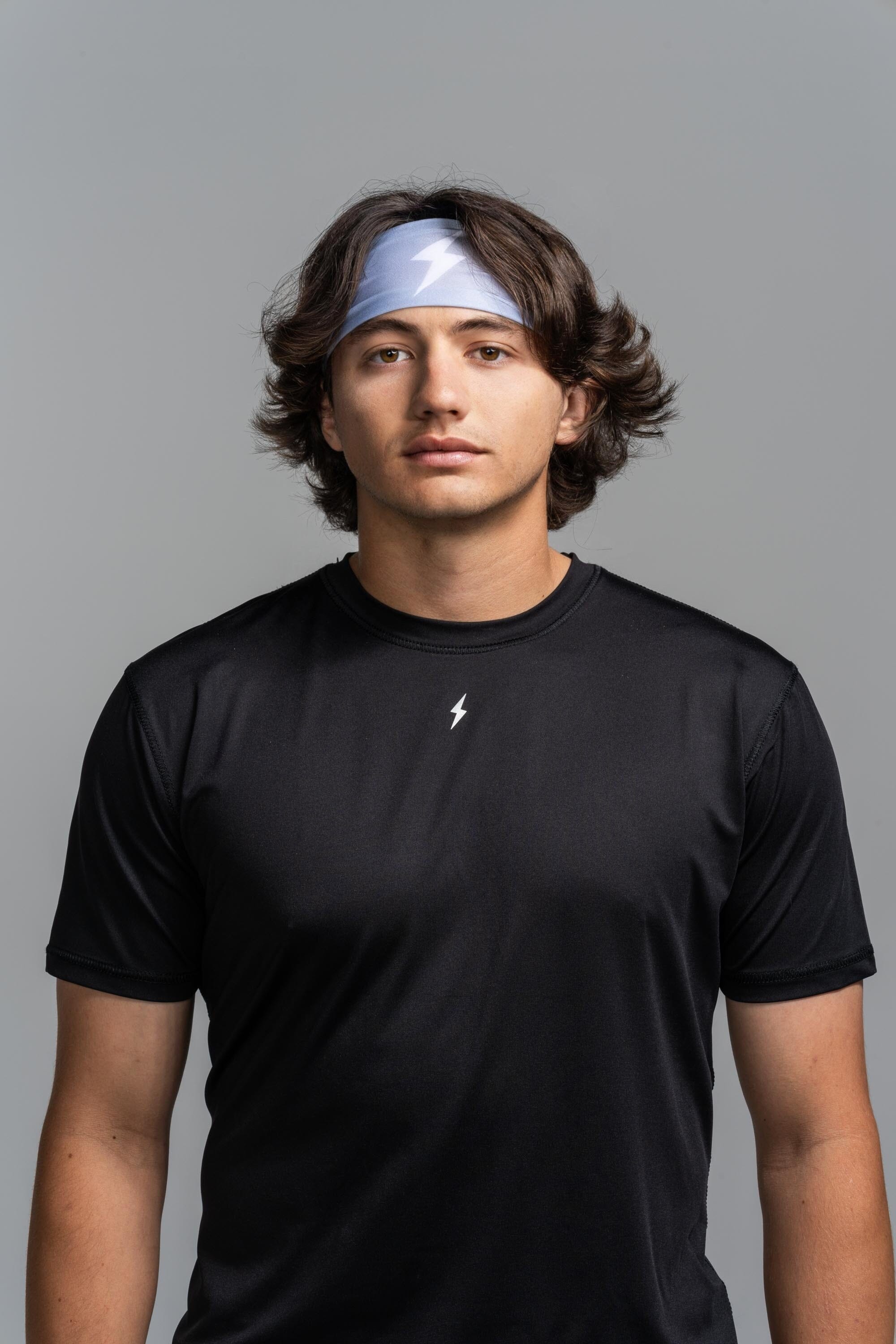 Performance Wide Headband - Grey- quickbuy