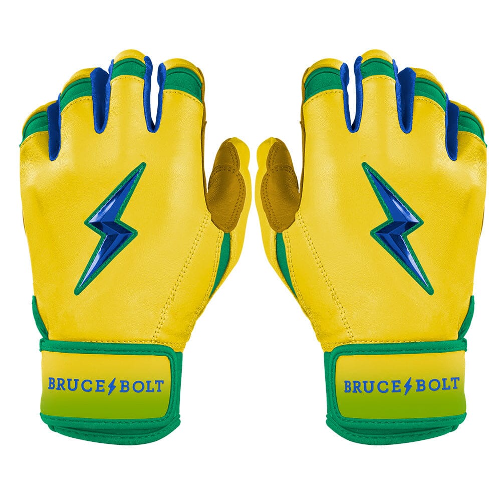 Coach RAC Creator Series Short Cuff Batting Gloves - Yellow- quickbuy
