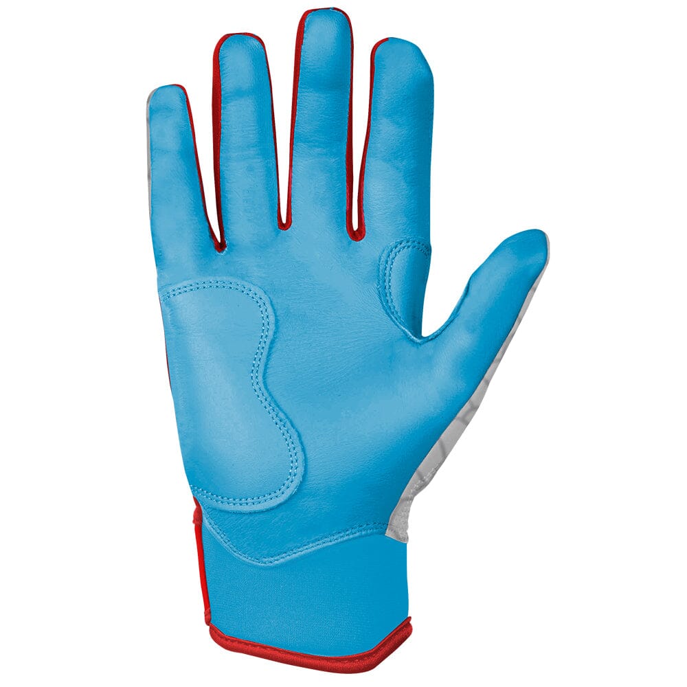 PJ Morlando Signature Series Short Cuff Batting Gloves - White- quickbuy