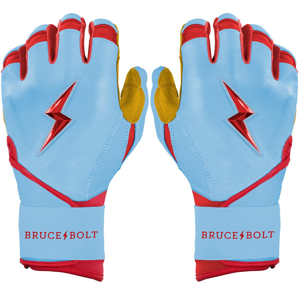 Harrison Bader Signature Series Long Cuff Batting Gloves - Baby Blue- quickbuy