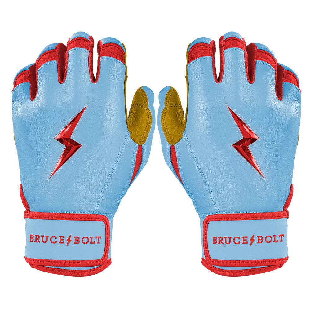 Harrison Bader Signature Series Short Cuff Batting Gloves - Baby Blue- quickbuy