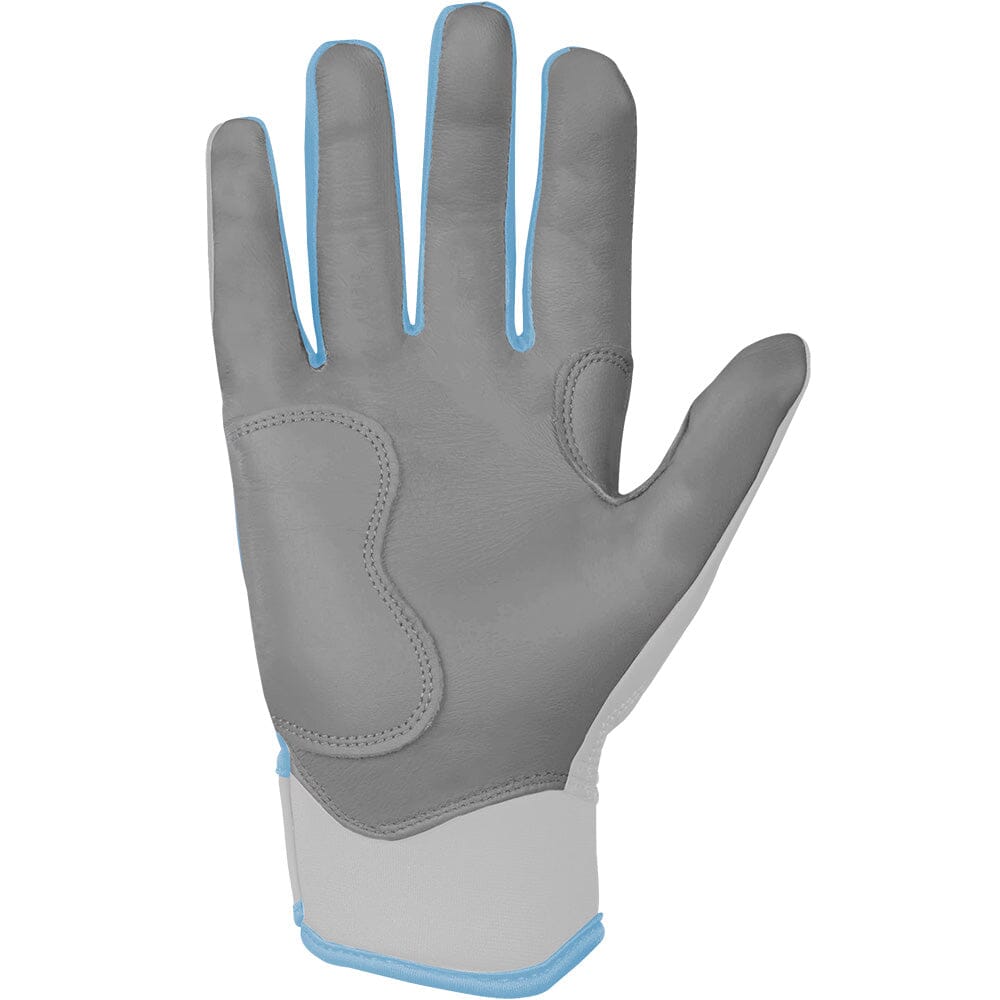 Chrome Series Short Cuff Batting Gloves - Baby Blue- quickbuy