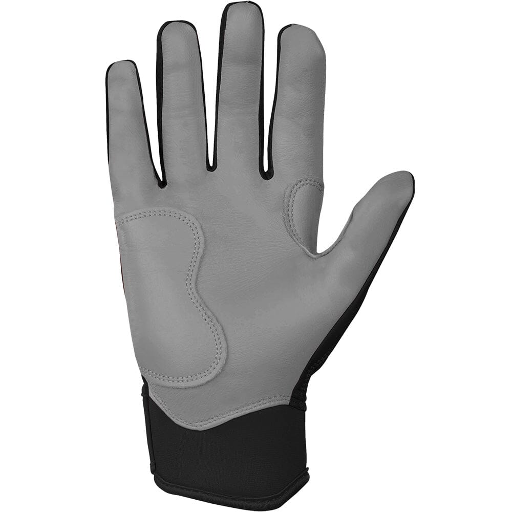 Chrome Series Short Cuff Batting Gloves - Black- quickbuy