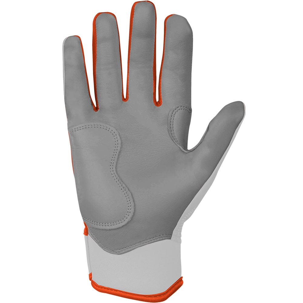 Chrome Series Short Cuff Batting Gloves - Orange- quickbuy