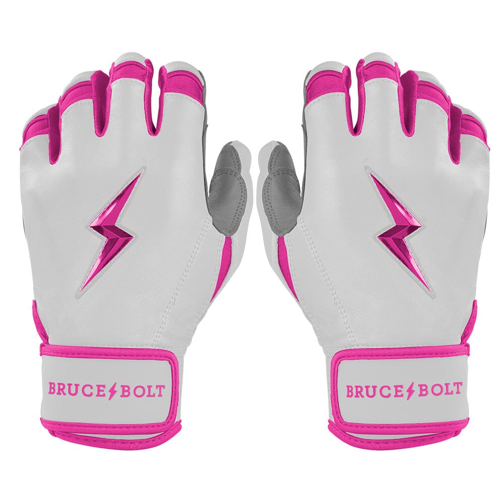 Chrome Series Short Cuff Batting Gloves - Pink- quickbuy