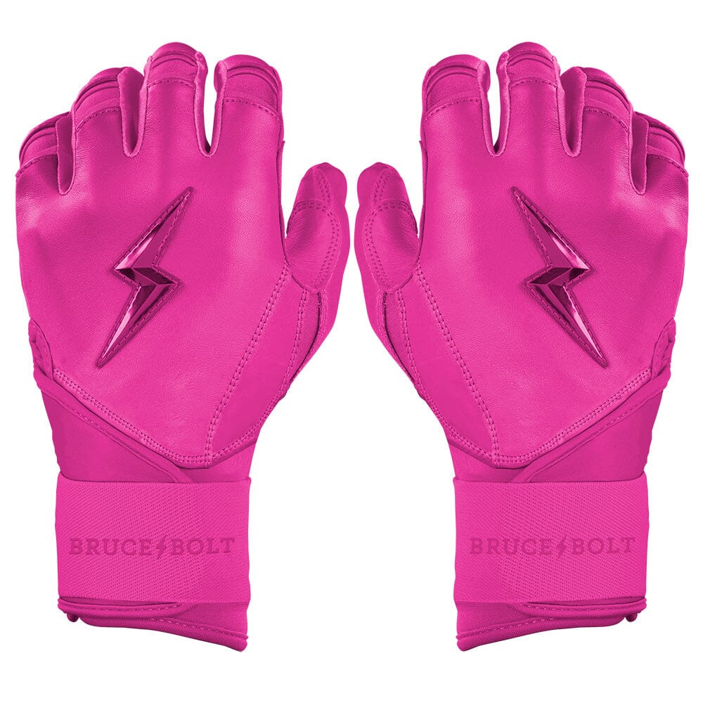 Max Clark Signature Series Long Cuff Batting Gloves - Pink- quickbuy