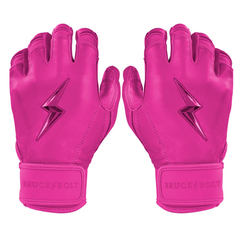 Max Clark Signature Series Short Cuff Batting Gloves - Pink- quickbuy