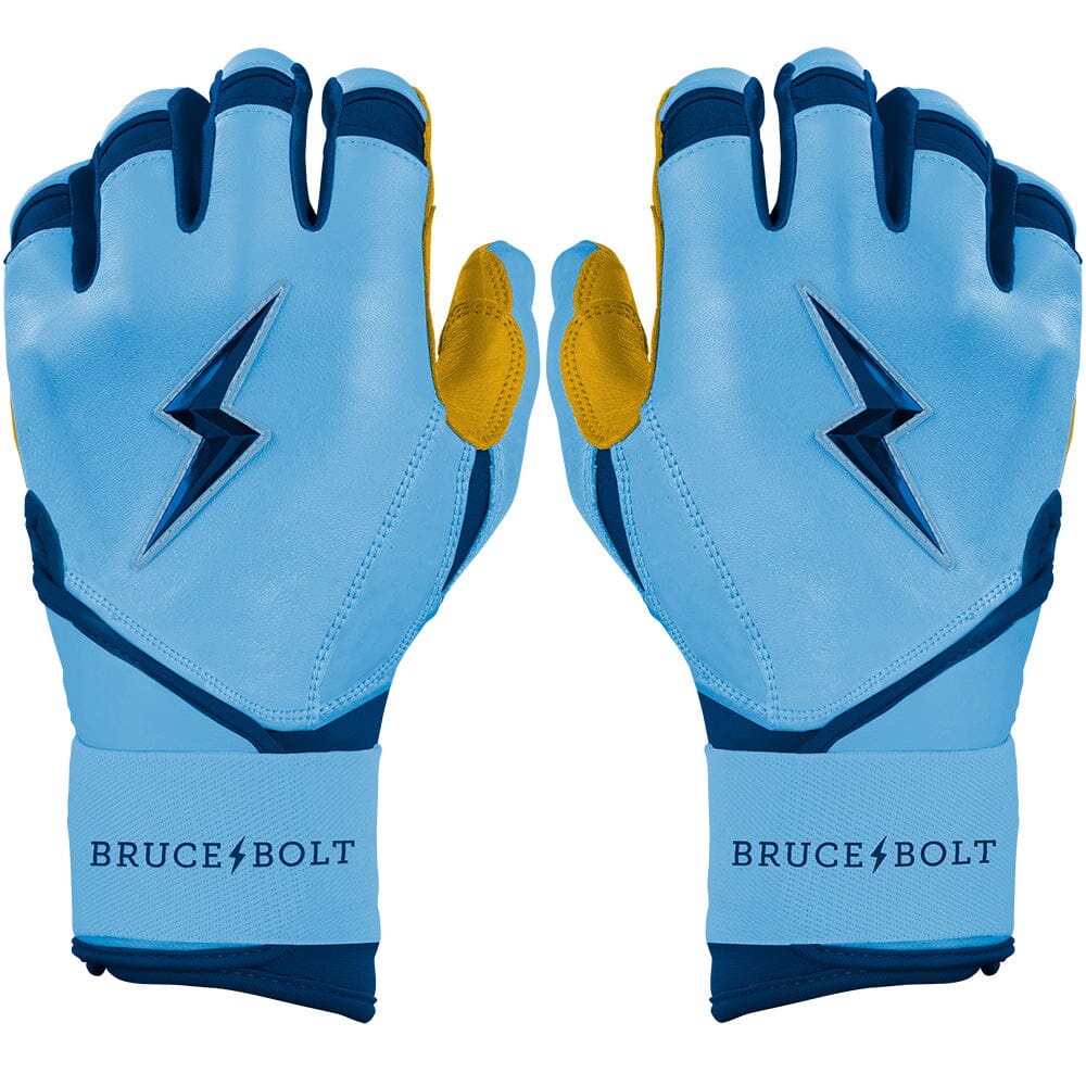 Bear Series Long Cuff Batting Gloves - Carolina Blue- quickbuy