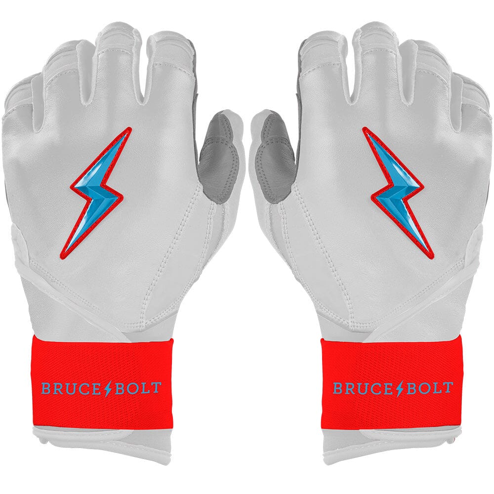 Bear Series Long Cuff Batting Gloves - Miami White- quickbuy