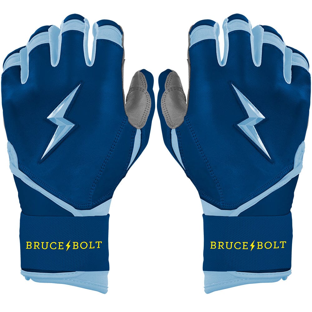 Bear Series Long Cuff Batting Gloves - Tampa Blue- quickbuy
