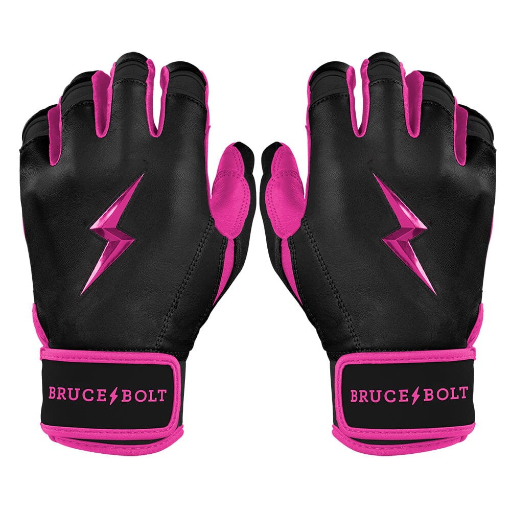 Bear Series Short Cuff Batting Gloves - Hot Pink- quickbuy