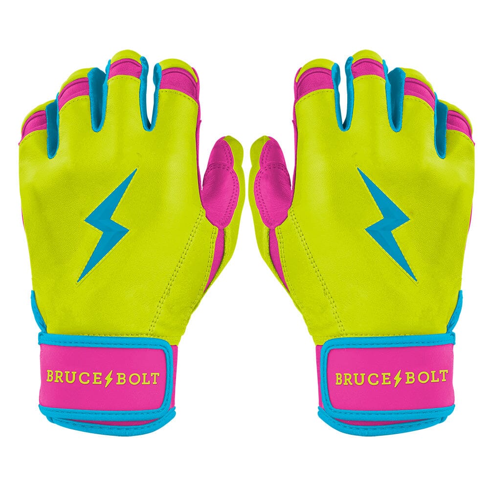 Bear Series Short Cuff Batting Gloves - Caribbean Yellow- quickbuy