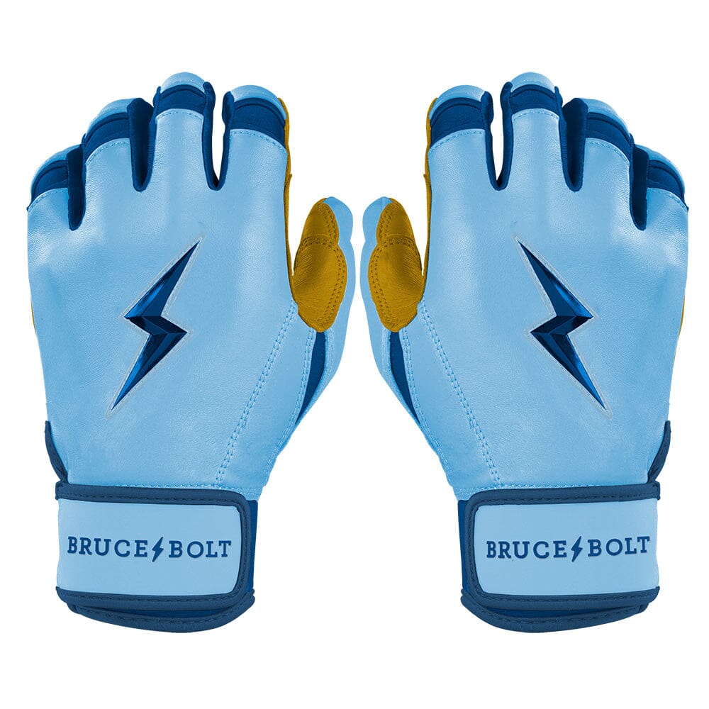 Bear Series Short Cuff Batting Gloves - Carolina Blue- quickbuy