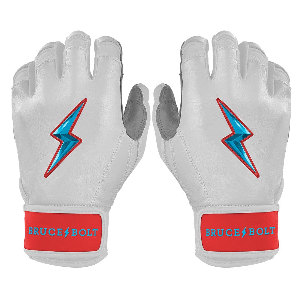 Bear Series Short Cuff Batting Gloves - Miami White- quickbuy