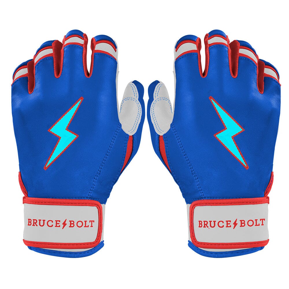 James Outman Signature Series Short Cuff Batting Gloves - Blue- quickbuy