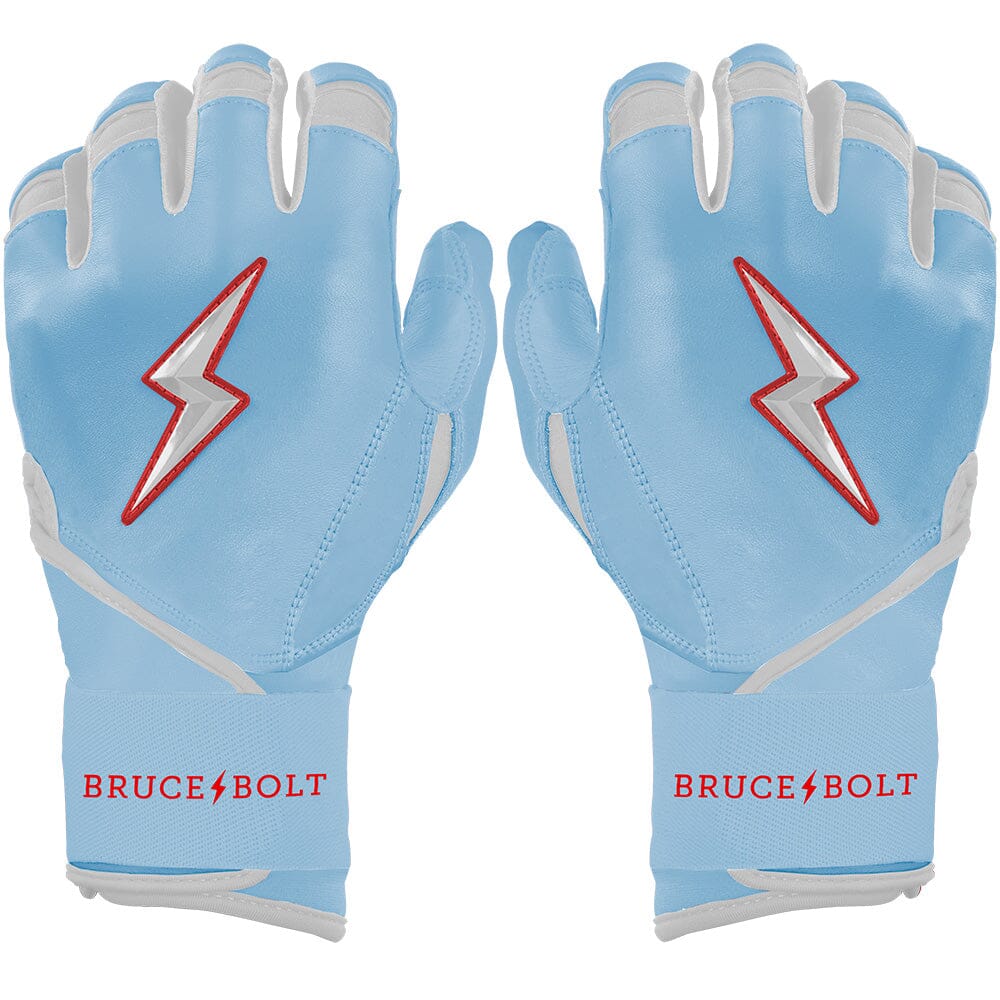 Ian Happ Signature Series Long Cuff Batting Gloves - Baby Blue- quickbuy