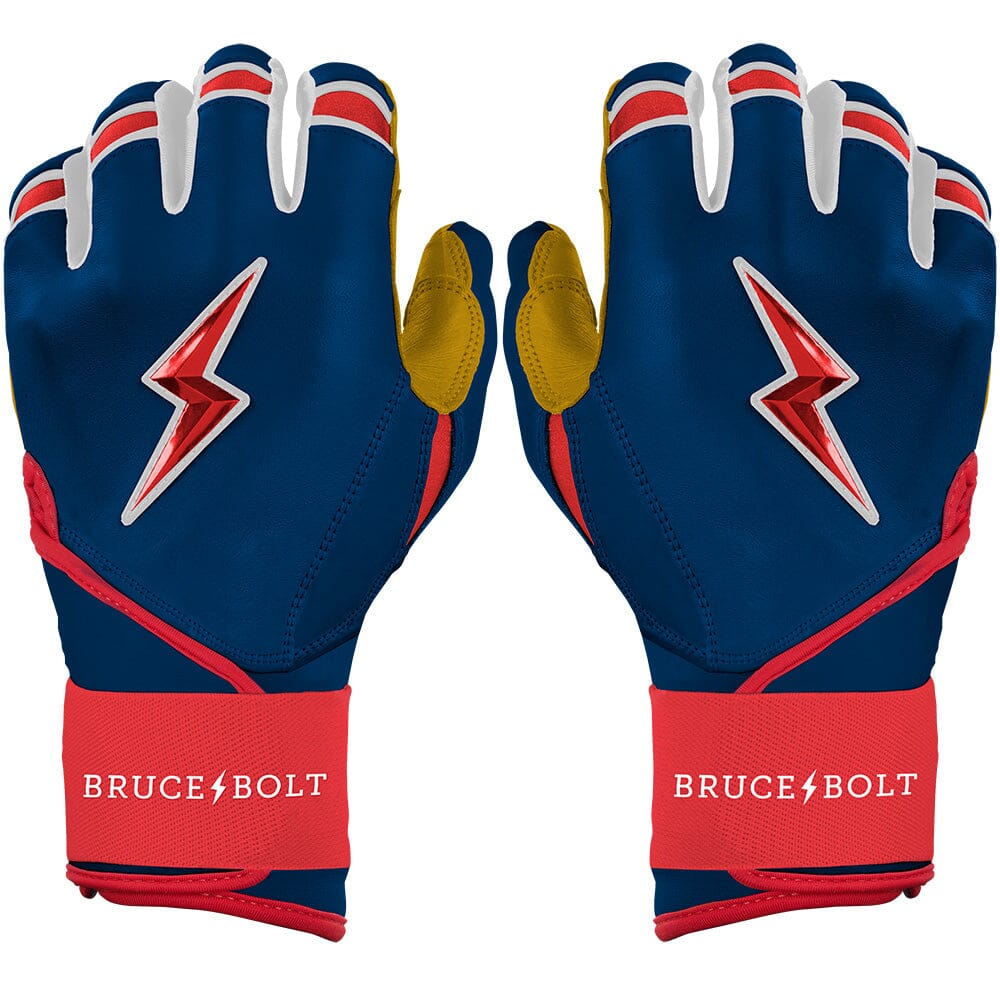 Patriot Series Long Cuff Batting Gloves - Fourth of July- quickbuy