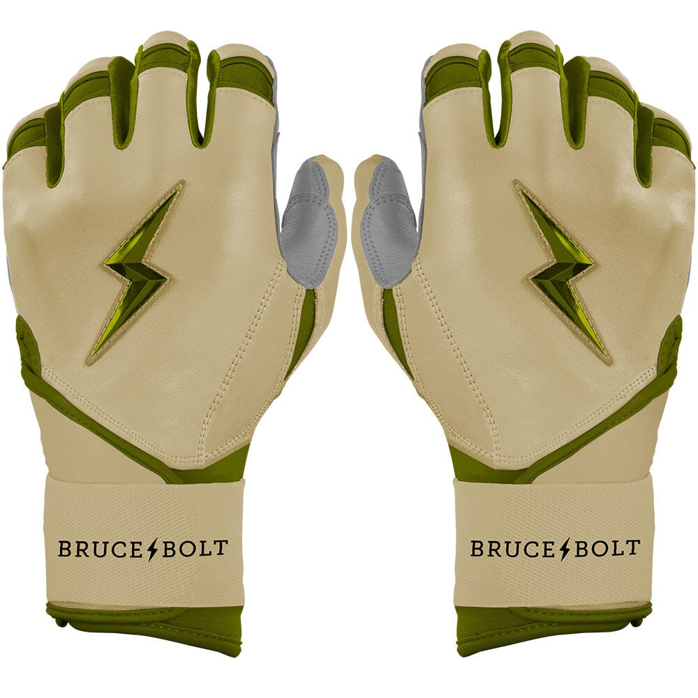Patriot Series Long Cuff Batting Gloves - Military Beige- quickbuy