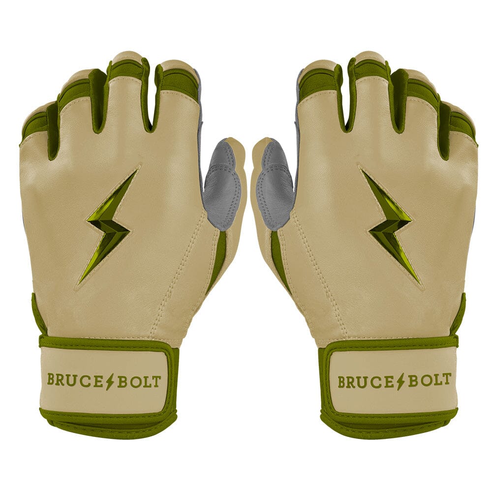 Patriot Series Short Cuff Batting Gloves - Military Beige- quickbuy