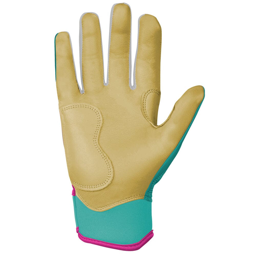 Fernando Tatis Jr. Signature Series Short Cuff Batting Gloves - Mint/Pink- quickbuy